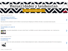 Tablet Screenshot of manualidadesytendencias.com